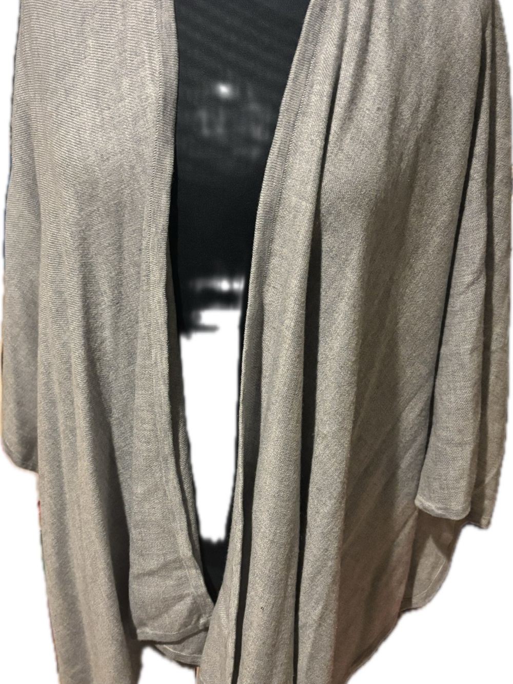 Ann Taylor Draped Open-Front cape - Light Taupe one size